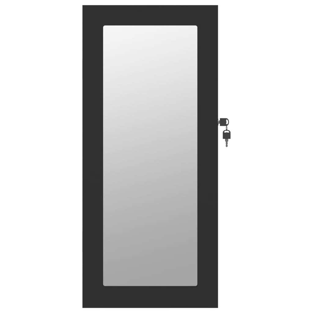 Schmuckschrank mit Spiegel Wandmontage Weiß 30x8,5x67 cm