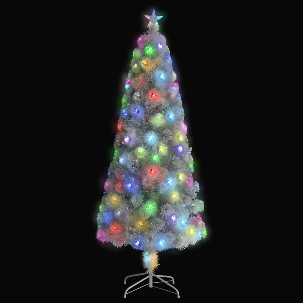 Vorbeleuchteter Weihnachtsbaum mit Ständer und LED 150 cm Glasfaser