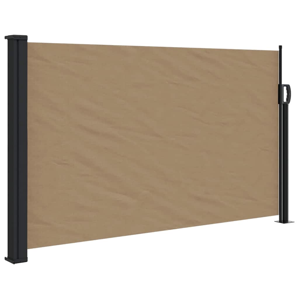 Seitenmarkise Ausziehbar Schwarz 100x300 cm
