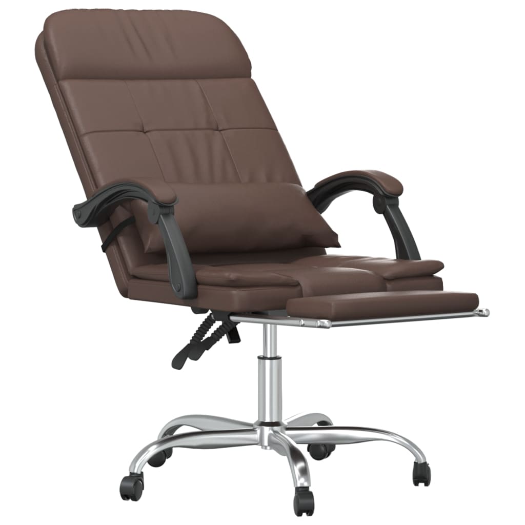 Bürostuhl mit Massagefunktion Schwarz Kunstleder