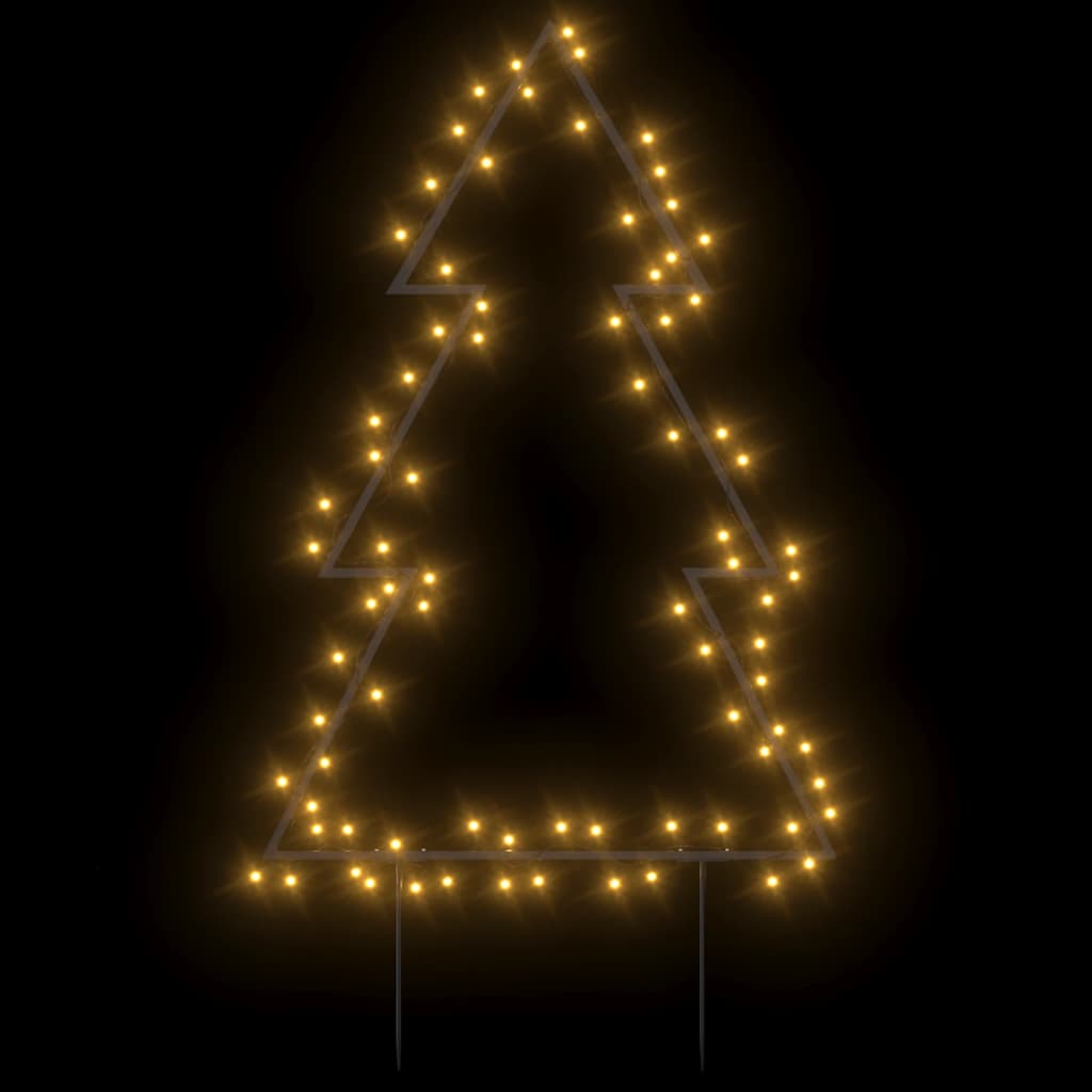 Weihnachtsbaum mit Erdspießen und 115 LEDs 90 cm