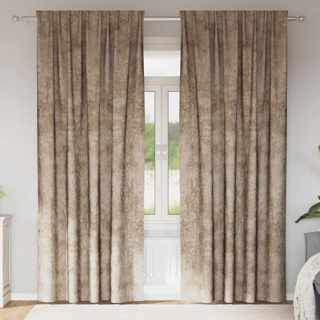 Samtvorhänge mit Vorhängen 2 pcs Weinrot 140 x 140 cm Samt
