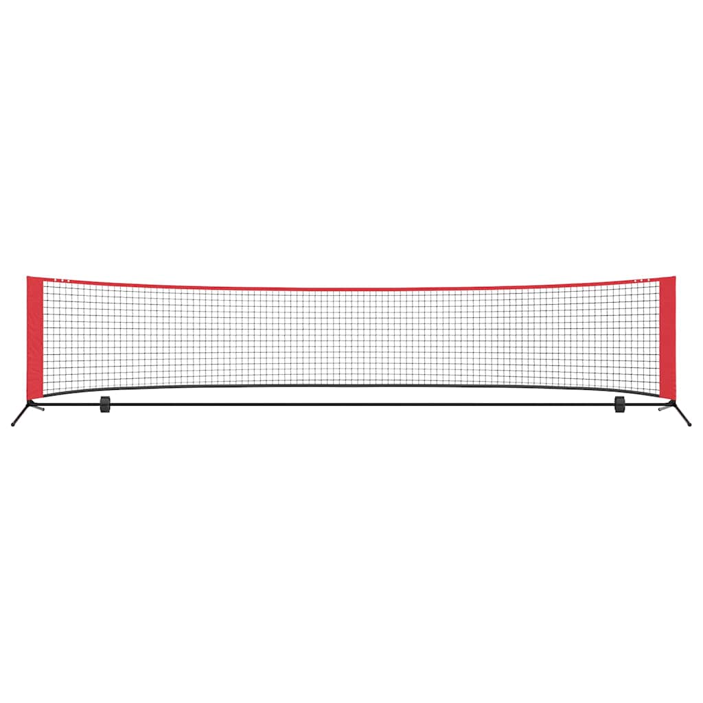 Tennisnetz Schwarz und Rot 301 x 90.5 x 87 cm Polyester