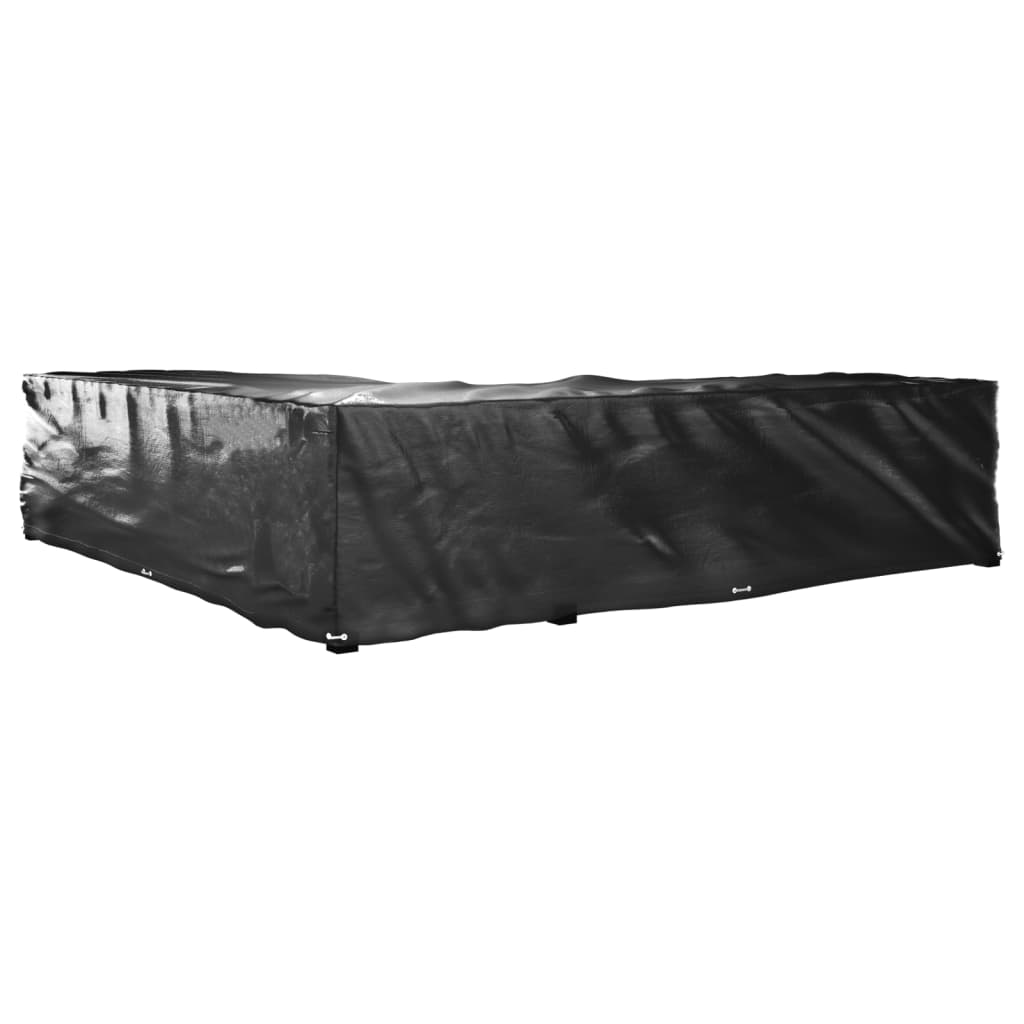 Gartenmöbel-Abdeckungen 2 Stk. L-Form 12 Ösen 250x250x90 cm