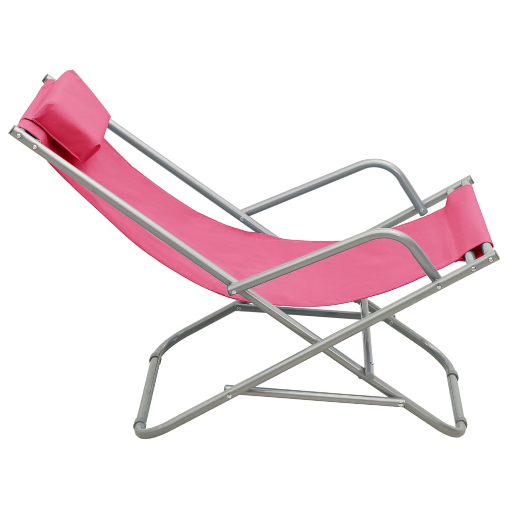 Schaukelstühle 2 Stk. Stahl Grün