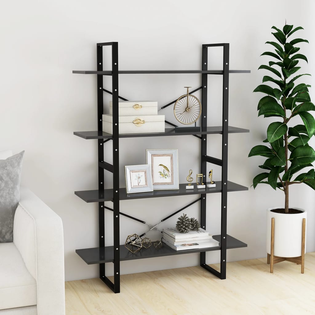 Bücherregal 2 Fächer Weiß 100x30x70 cm Holzwerkstoff