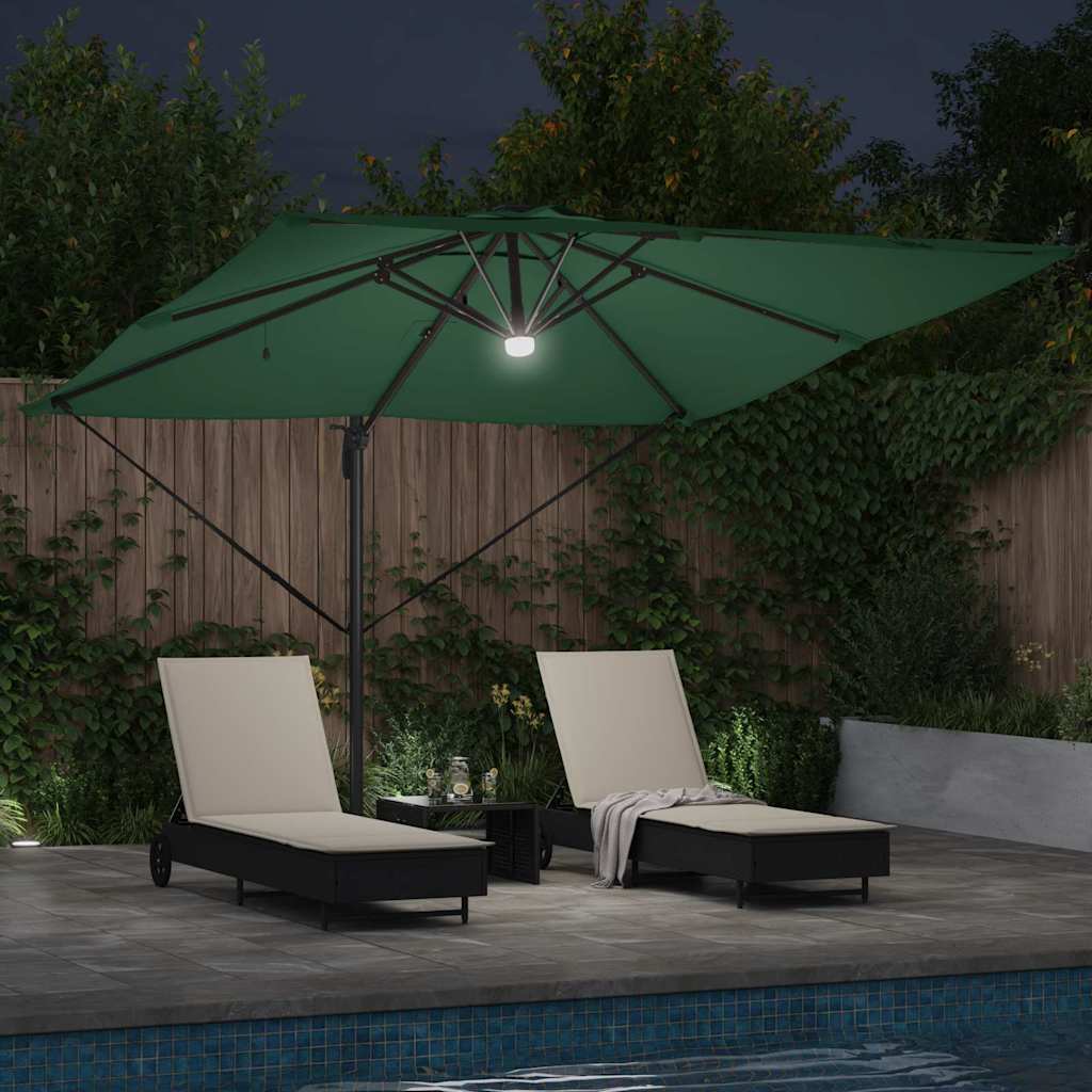 Roma Parasol Beige 286 x 284 x 270 cm Aluminium und Polyester