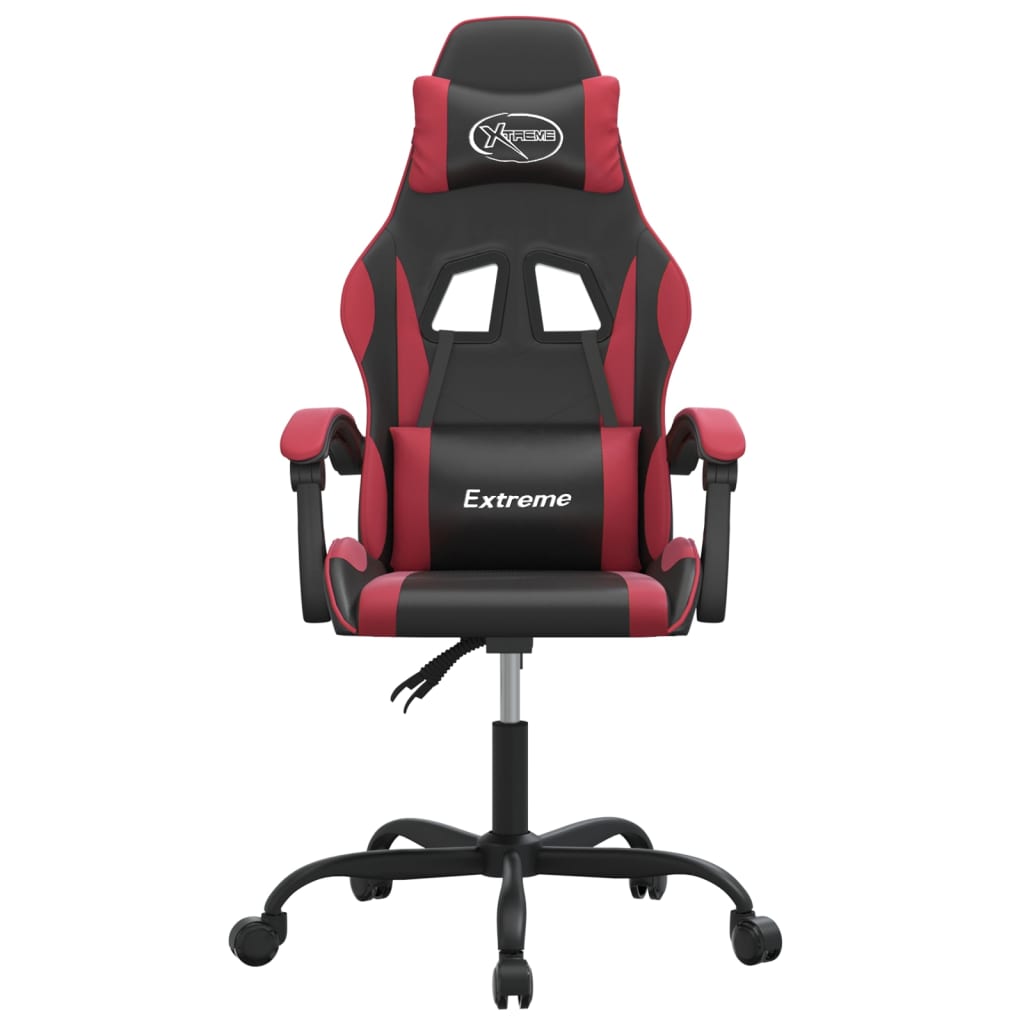 Gaming-Stuhl Drehbar Schwarz und Grün Kunstleder