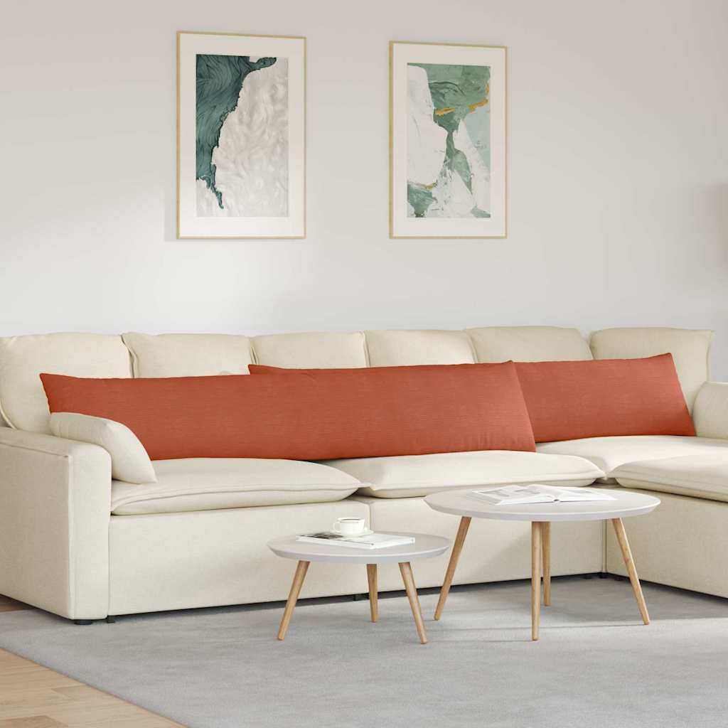 Sofakissen 2 Stück Hellgrau 50 x 30 cm Cordstoff