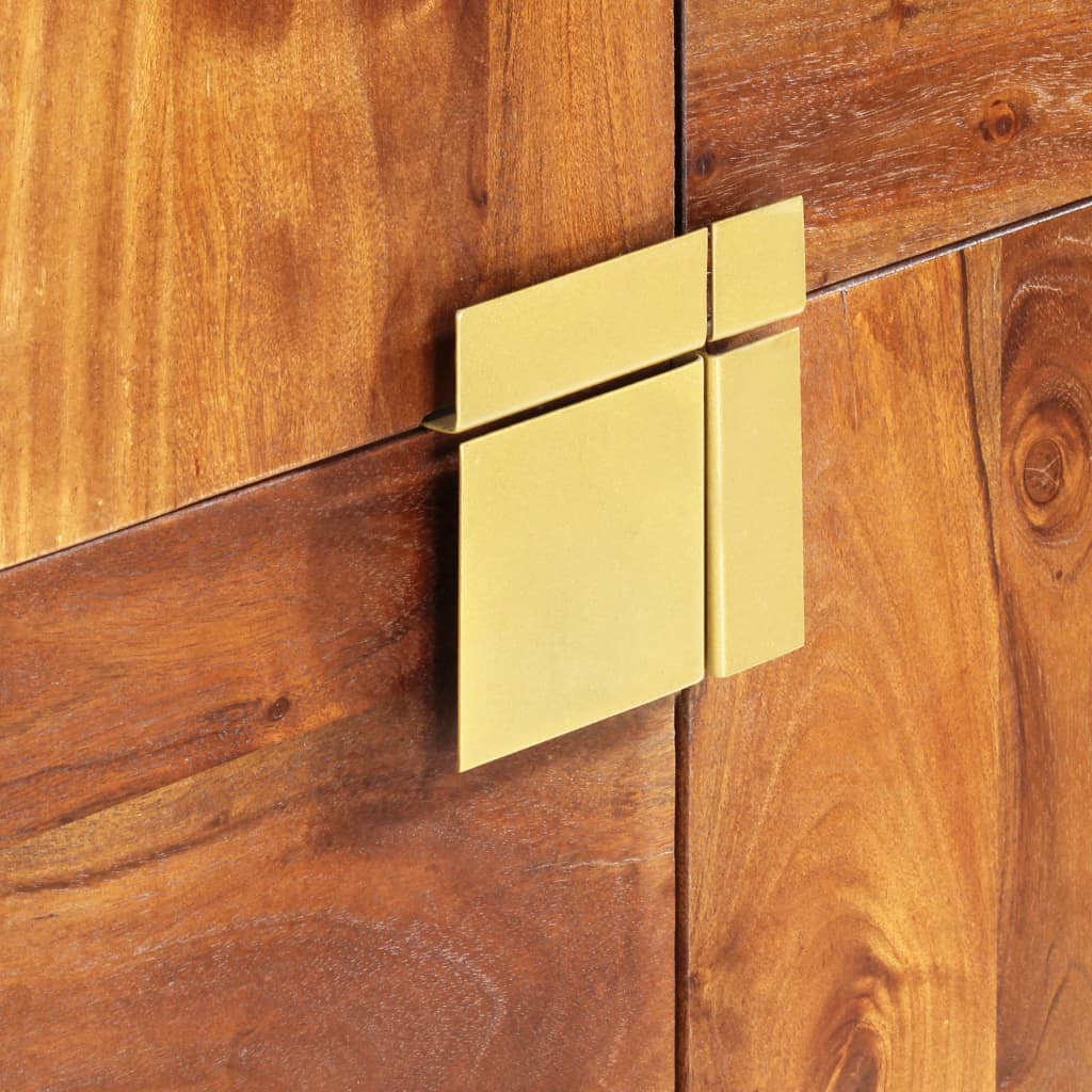 Highboard 80x30x100 cm Massivholz Mango