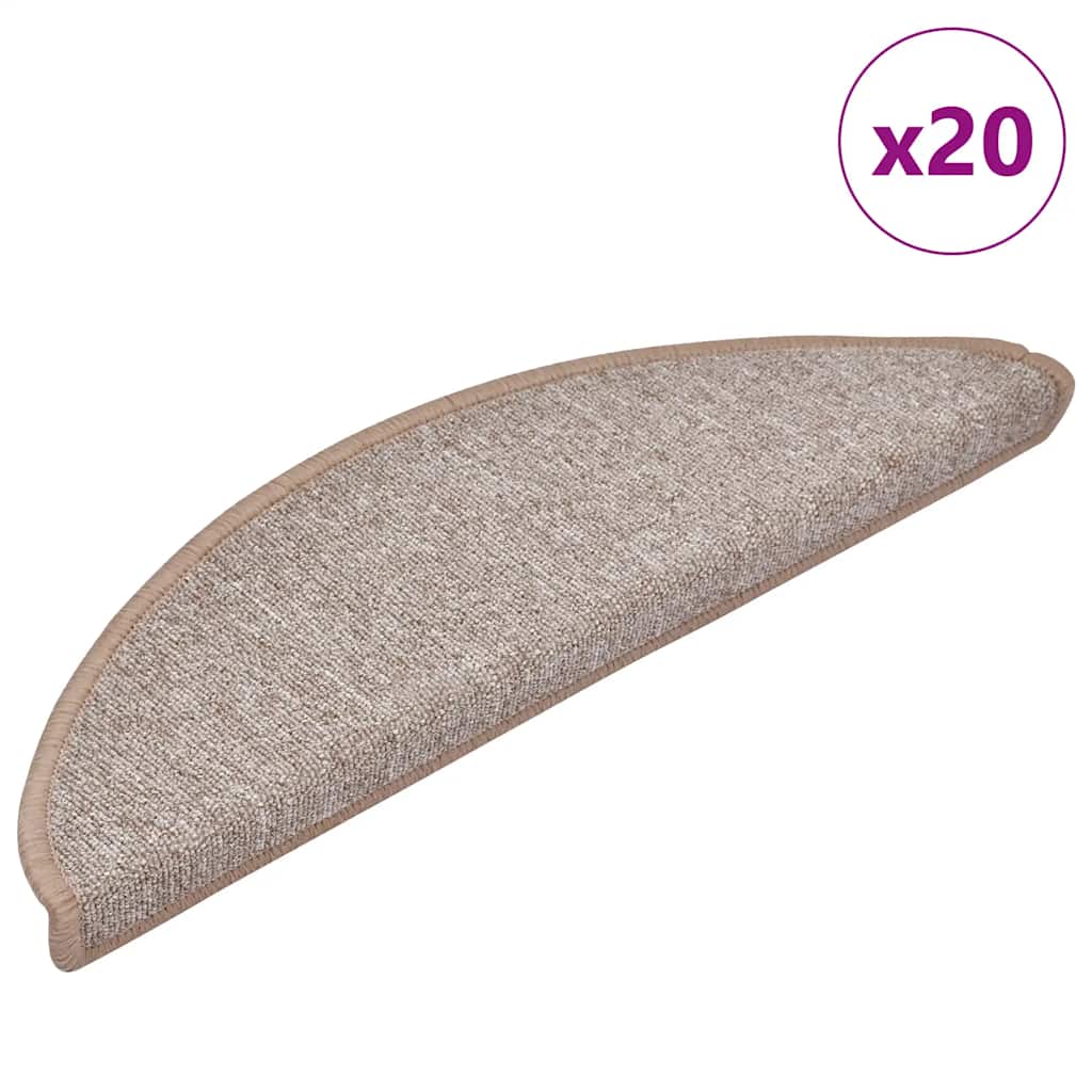 Stufenmatten 15 Stk. 56x17x3 cm Anthrazit Halbrund