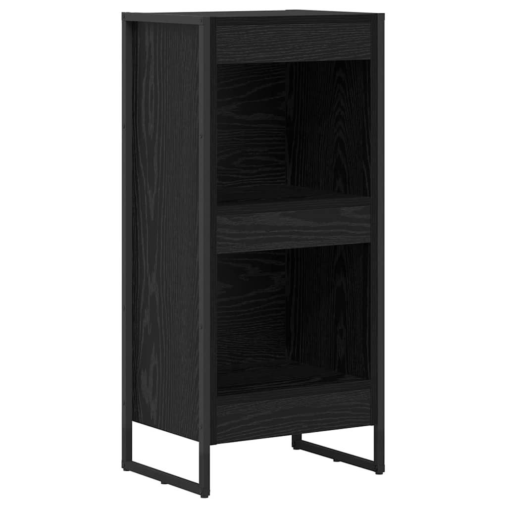 Bücherregal 2 pcs Schwarz Eichen-Optik 60 x 30 x 189,5 cm