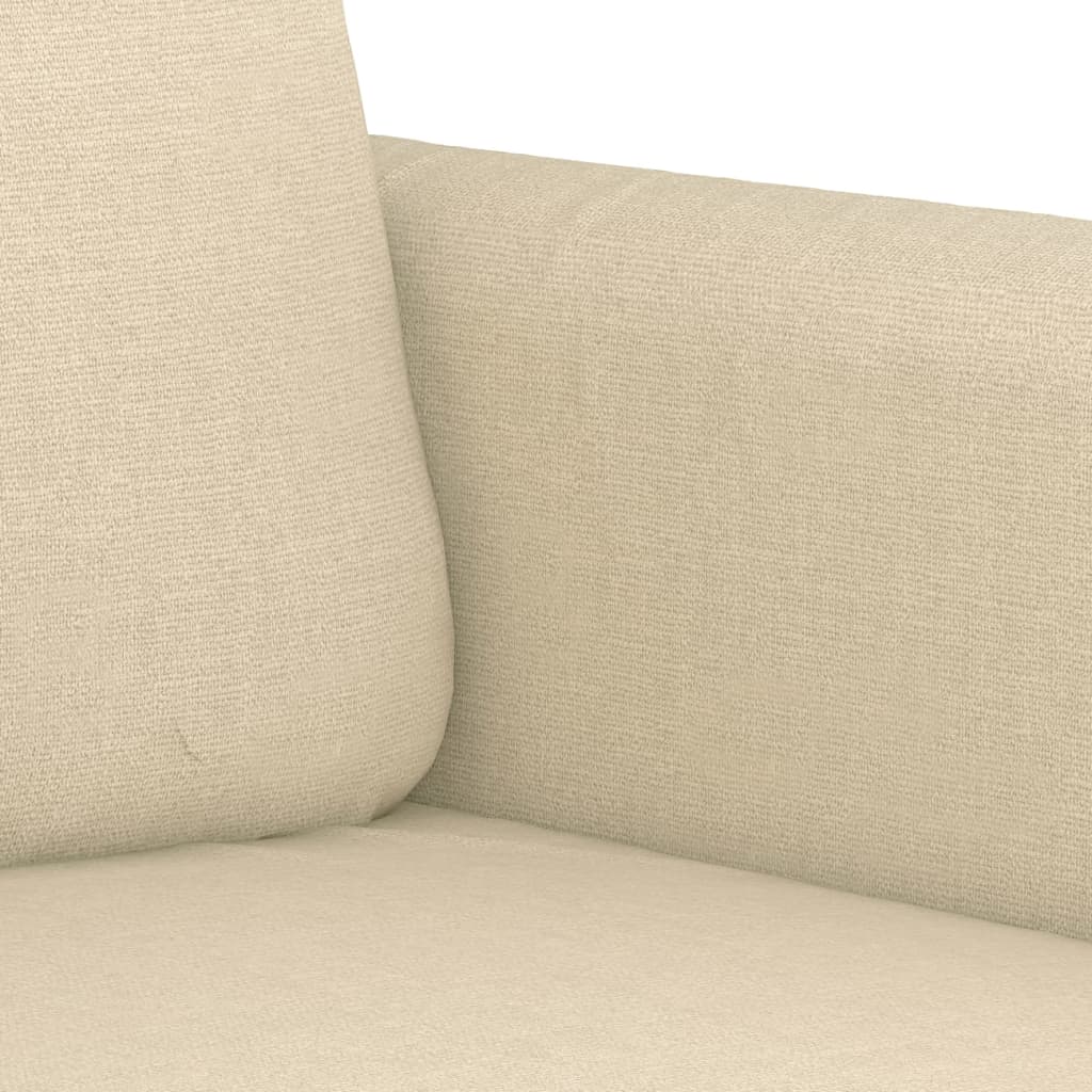 4-tlg. Sofagarnitur mit Kissen Braun Stoff