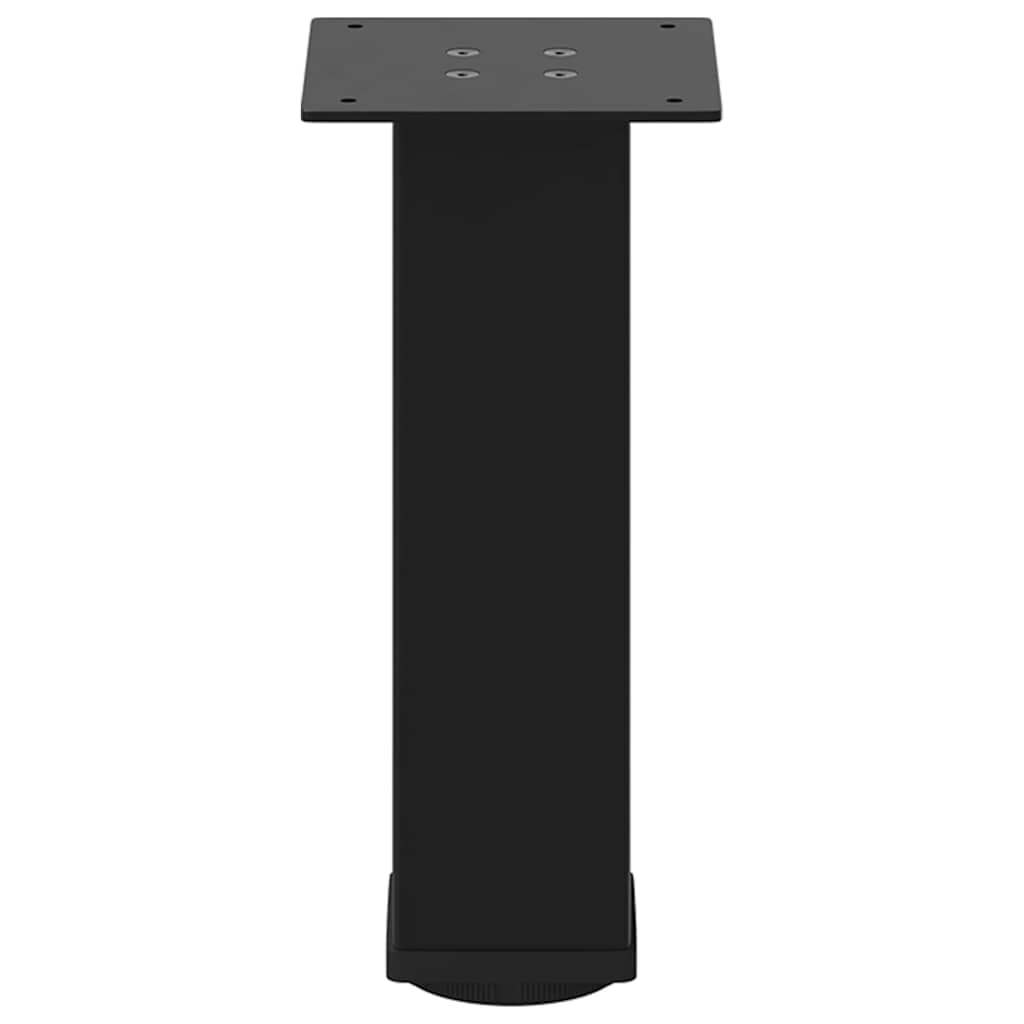 Bartischbeine 4 Stk. Schwarz 100-102 cm Stahl