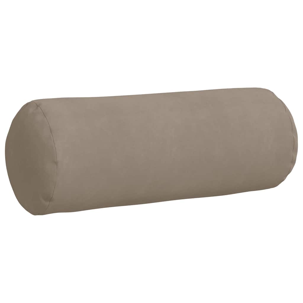 Bolsterkissen 2 Stück Taupe Ø 15 x 40 cm Mikrofaserstoff