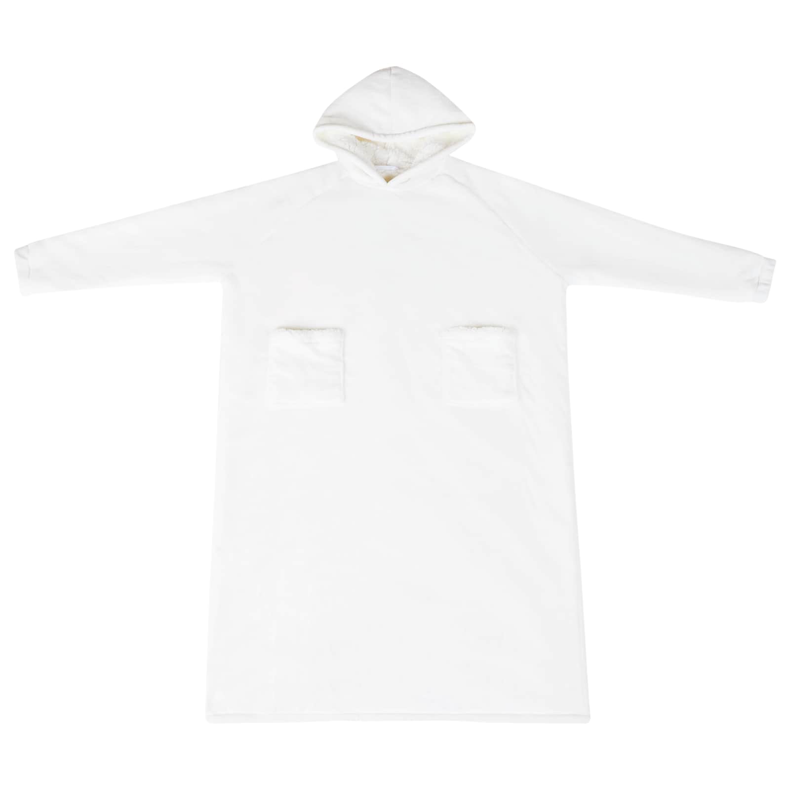 Decken-Hoodie Beige M Fleece und Flanell