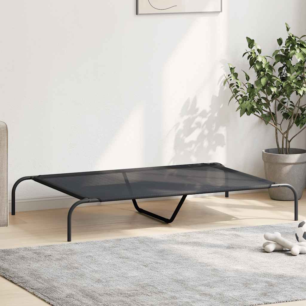 Erhöhtes Hundebett Schwarz S Textilene