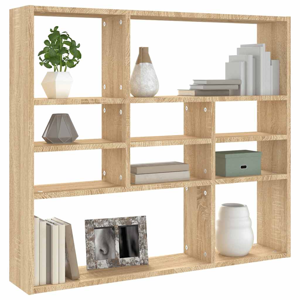 Wandregal Weiß 90x16x78 cm Holzwerkstoff
