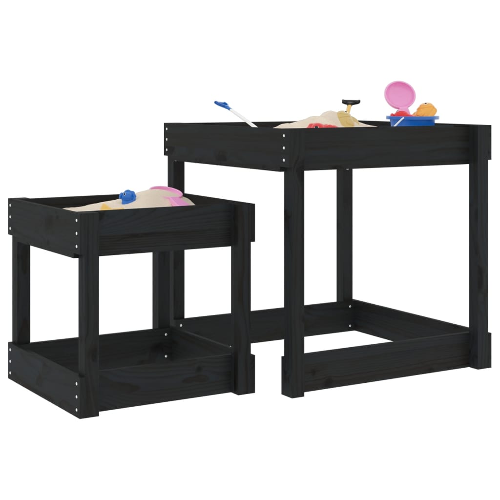 Sand-Spieltische 2 Stk. Massivholz Kiefer