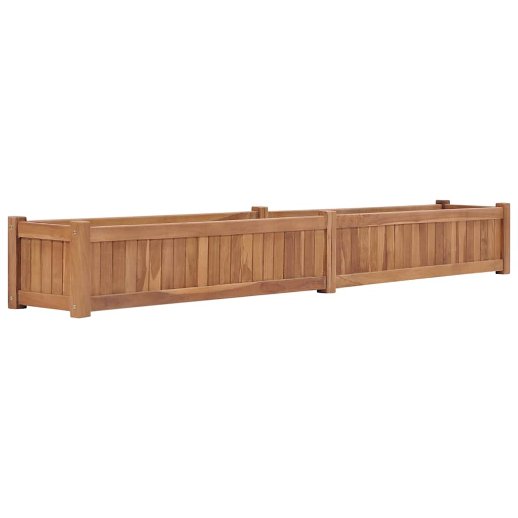 Hochbeet 150x30x25 cm Massivholz Teak