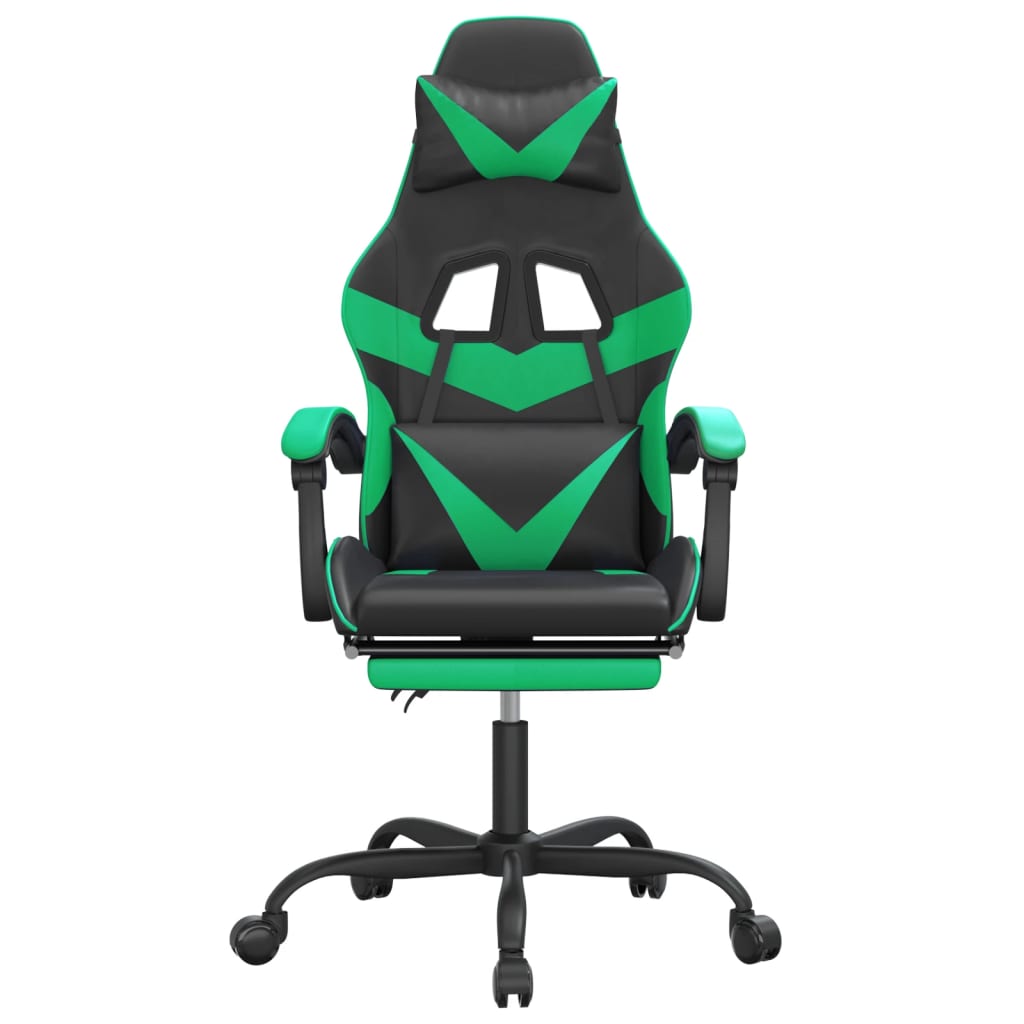 Gaming-Stuhl Drehbar Schwarz und Rot Kunstleder