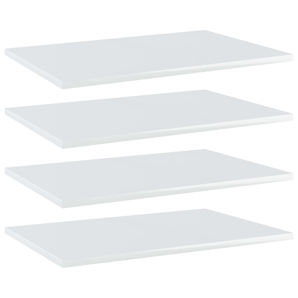 Bücherregal-Bretter 4 Stk. Weiß 40x10x1,5 cm Holzwerkstoff