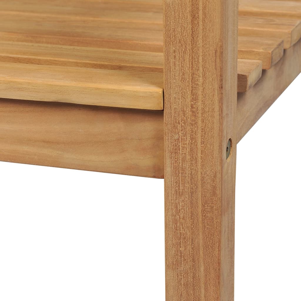 Gartenbank 114 cm Massivholz Teak