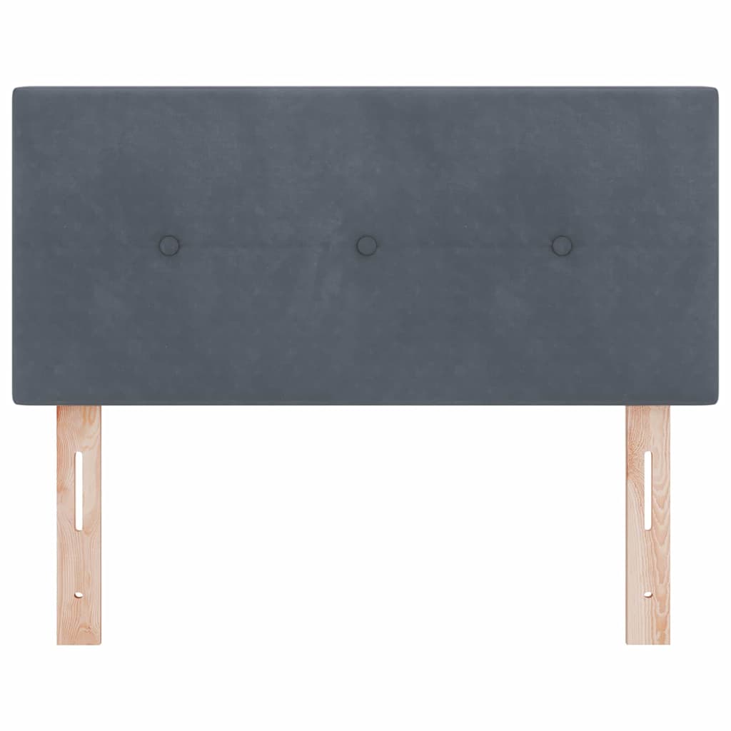 Kopfteil Hellgrau 80 cm Samt