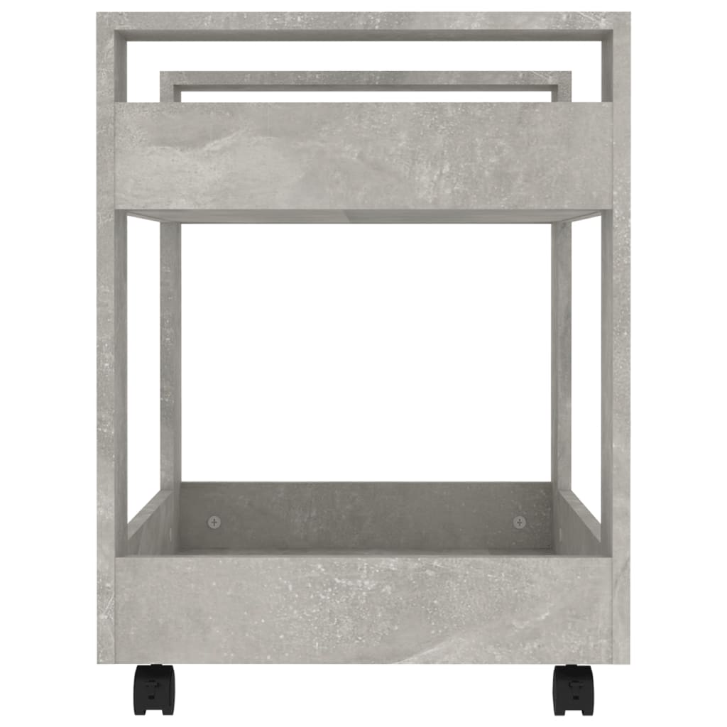Bürowagen Weiß 60x45x60 cm Holzwerkstoff