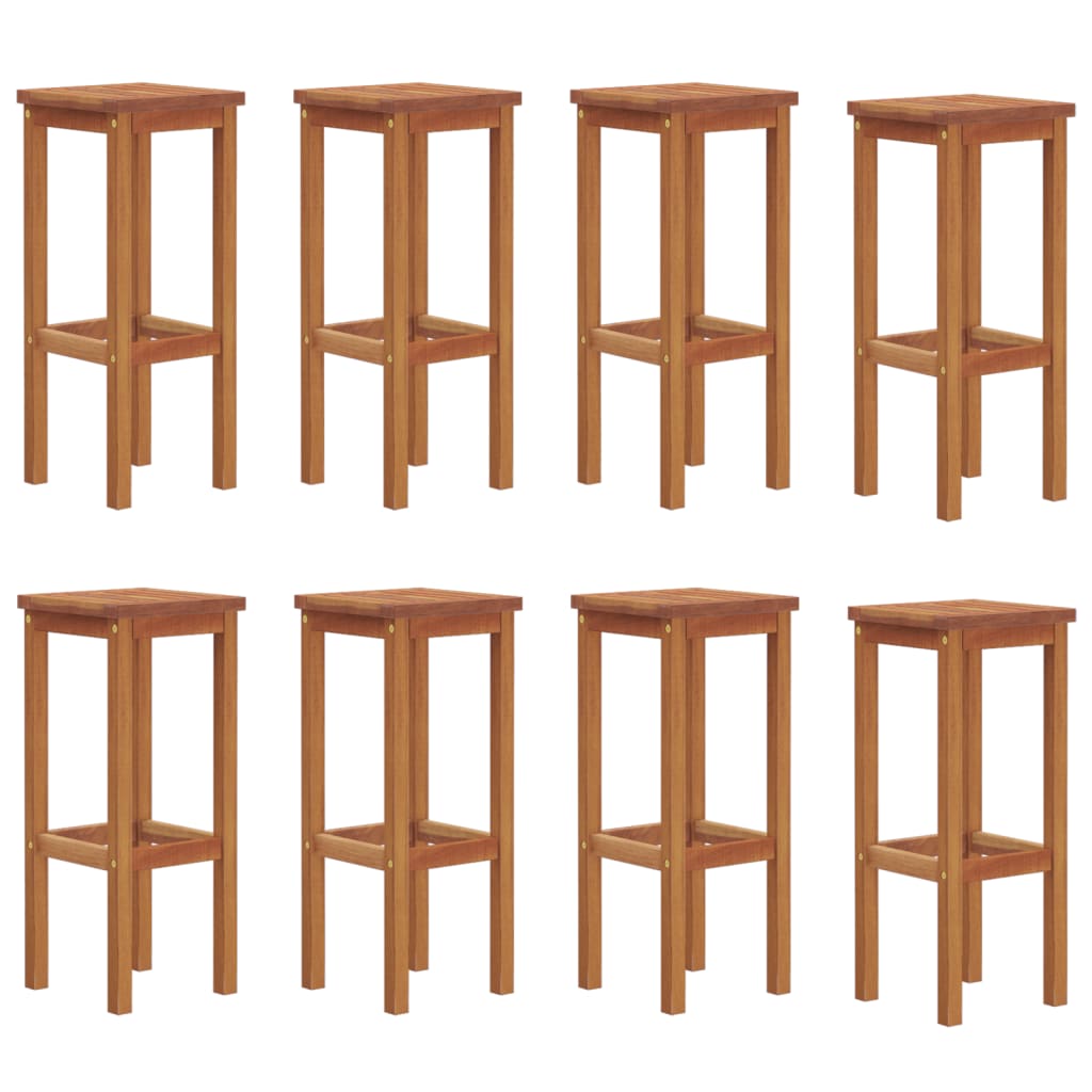 Barhocker 2 Stk. Massivholz Akazie