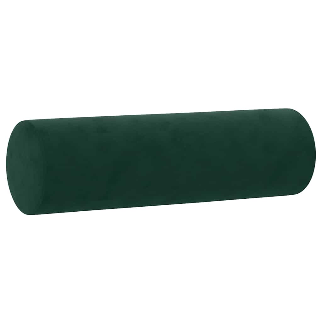 2-Sitzer-Sofa mit Zierkissen Dunkelgrün 120 cm Samt