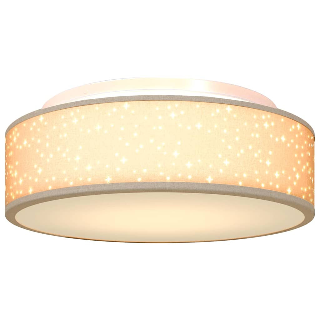Deckenlampe mit Strahlern Schwarz 30 x 30 x 13,5 cm Stoff