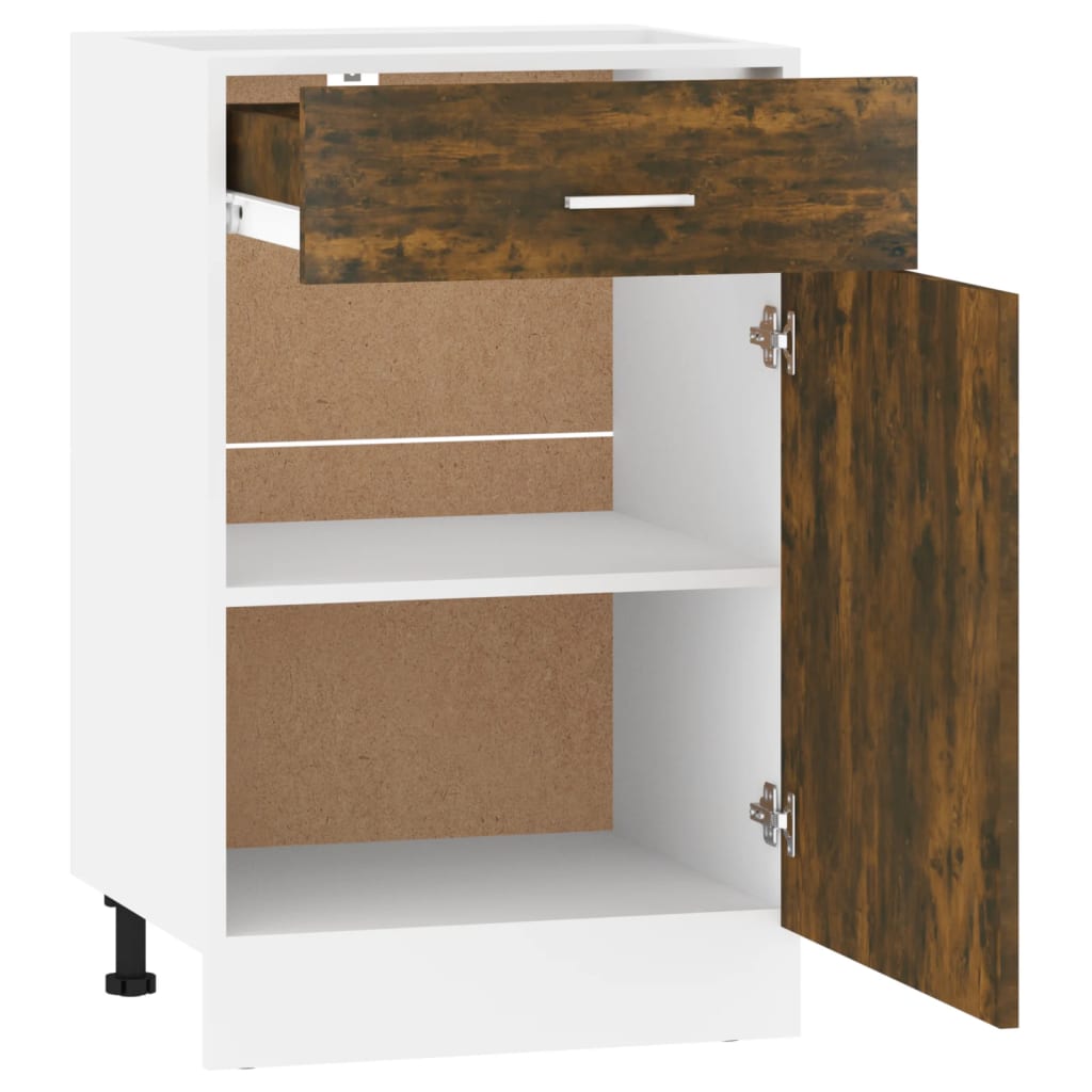 Unterschrank Lyon Weiß 60x46x81,5 cm Holzwerkstoff