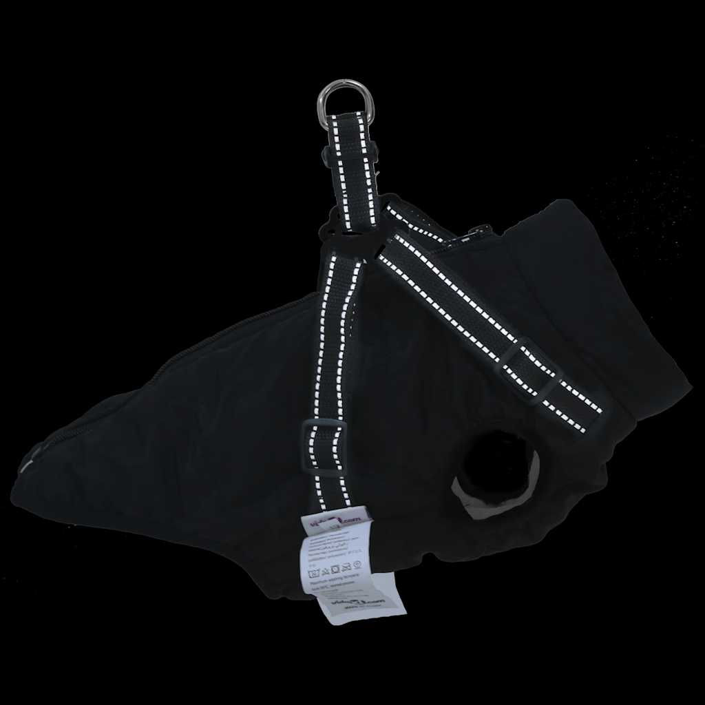 Hundemantel mit Geschirr Wasserdicht Reflektierend Lila L48