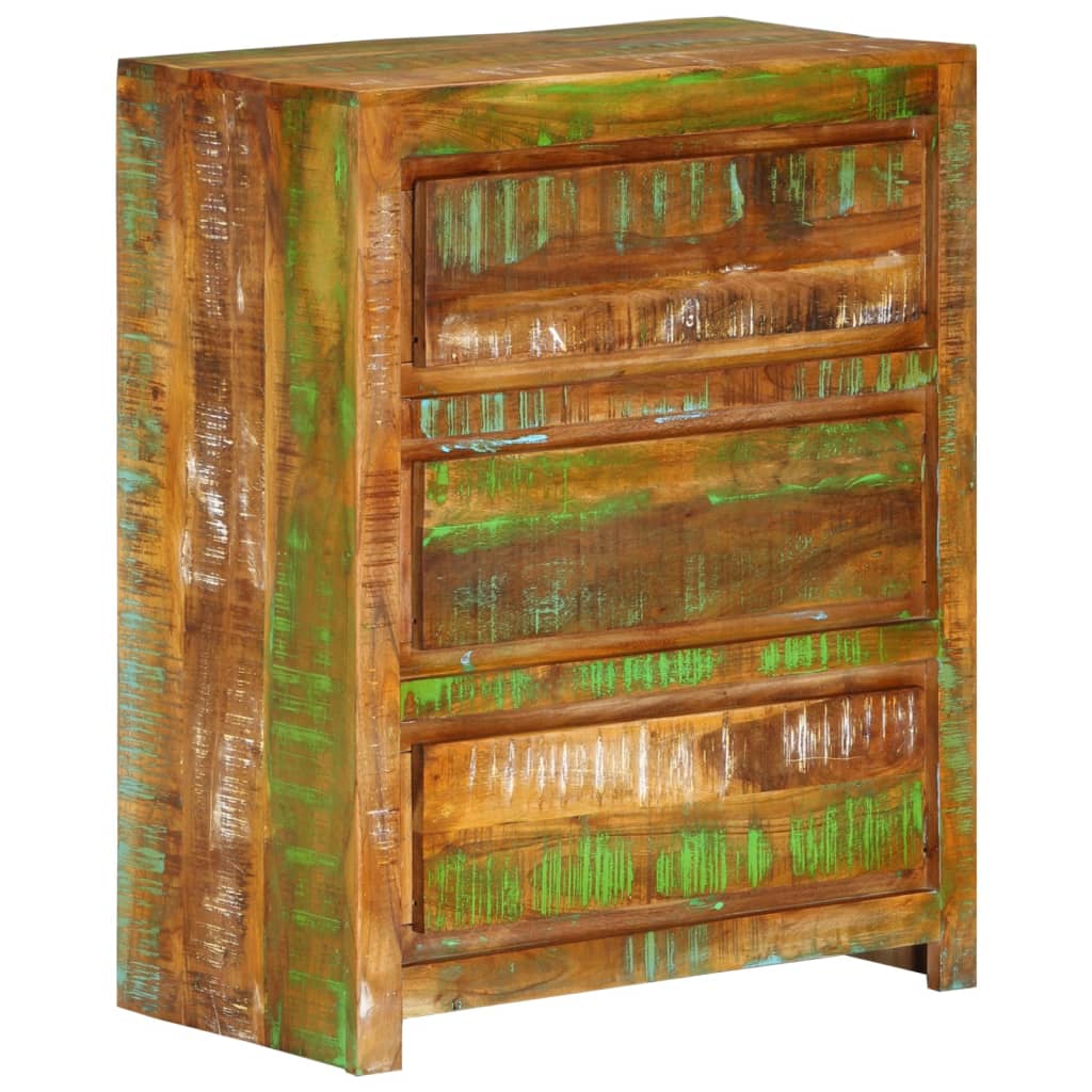 Schubladenschrank 60x33x75 cm Massivholz Akazie