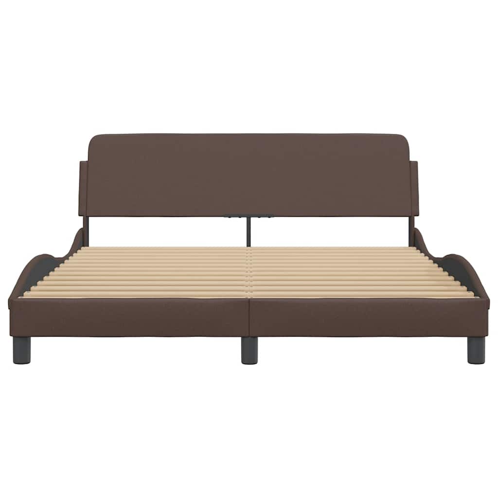 Bettgestell "Dover" Schwarz 80x200 cm Kunstleder