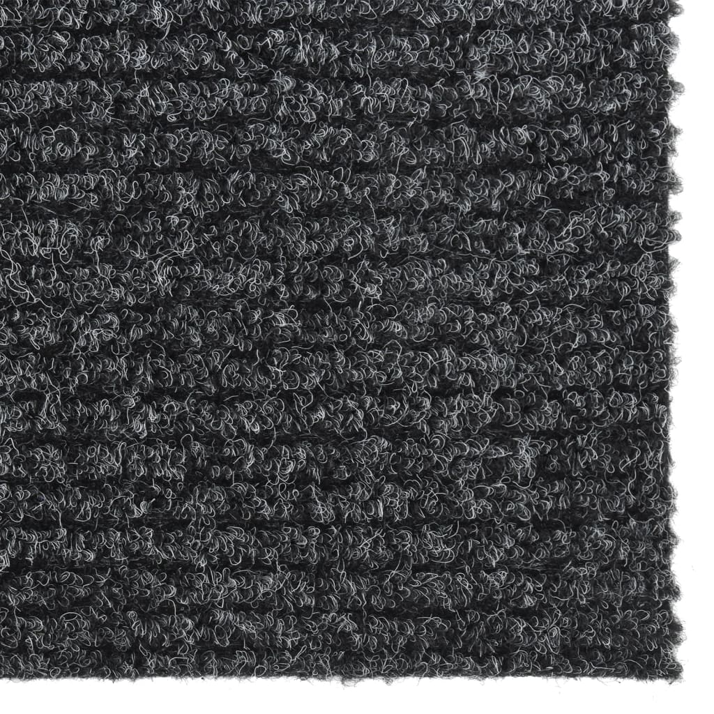 Teppichläufer Grau 80 x 150 cm Stoff