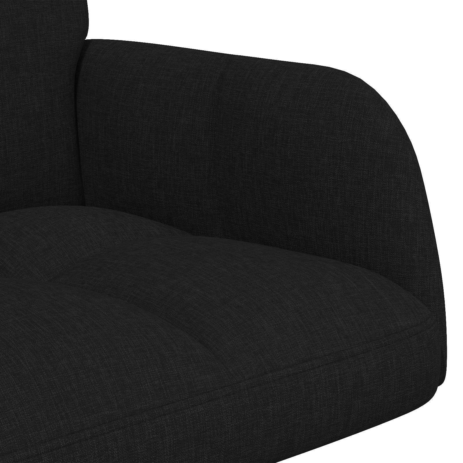 2-Sitzer Sofa Hellgrau 115 x 61 x 87 cm Stoff