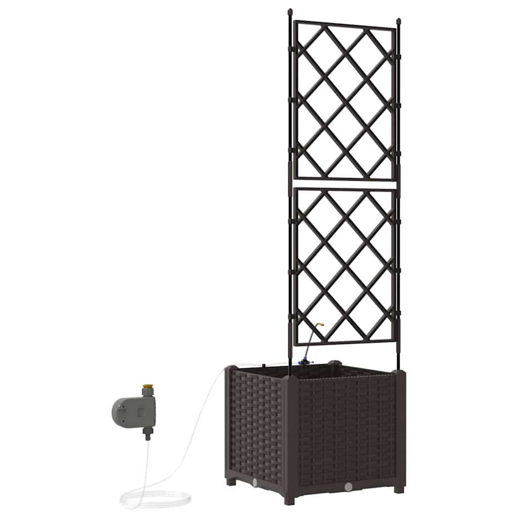 Garten-Pflanzgefäß 4 Stk. Braun 160 x 40 x 22 cm PP