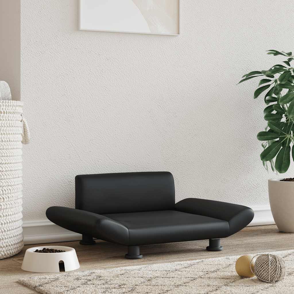 Hundebett Dunkelgrau 70x45x28 cm Stoff