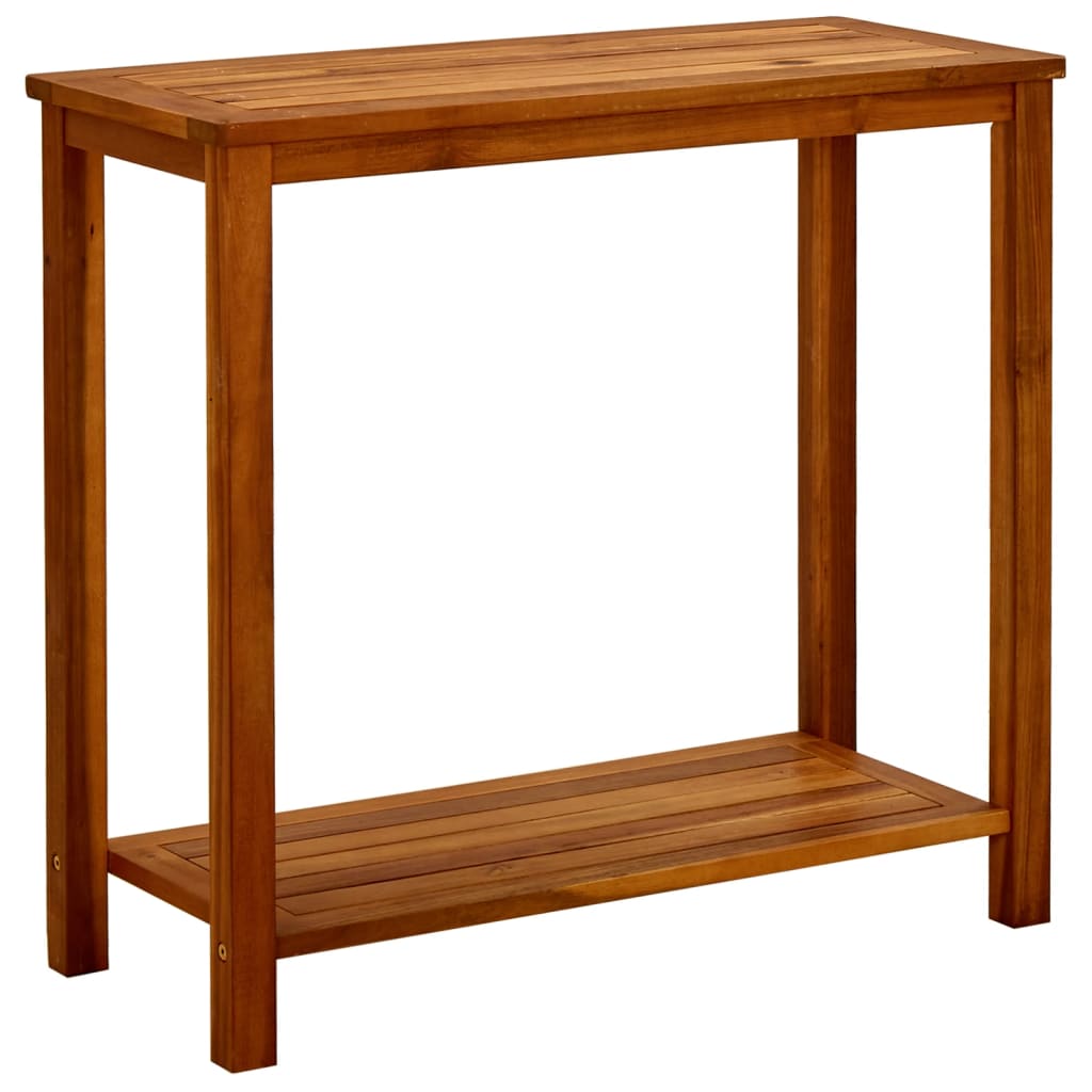 Gartenkonsole Tisch Helles Akazienholz 80 x 35 x 75 cm