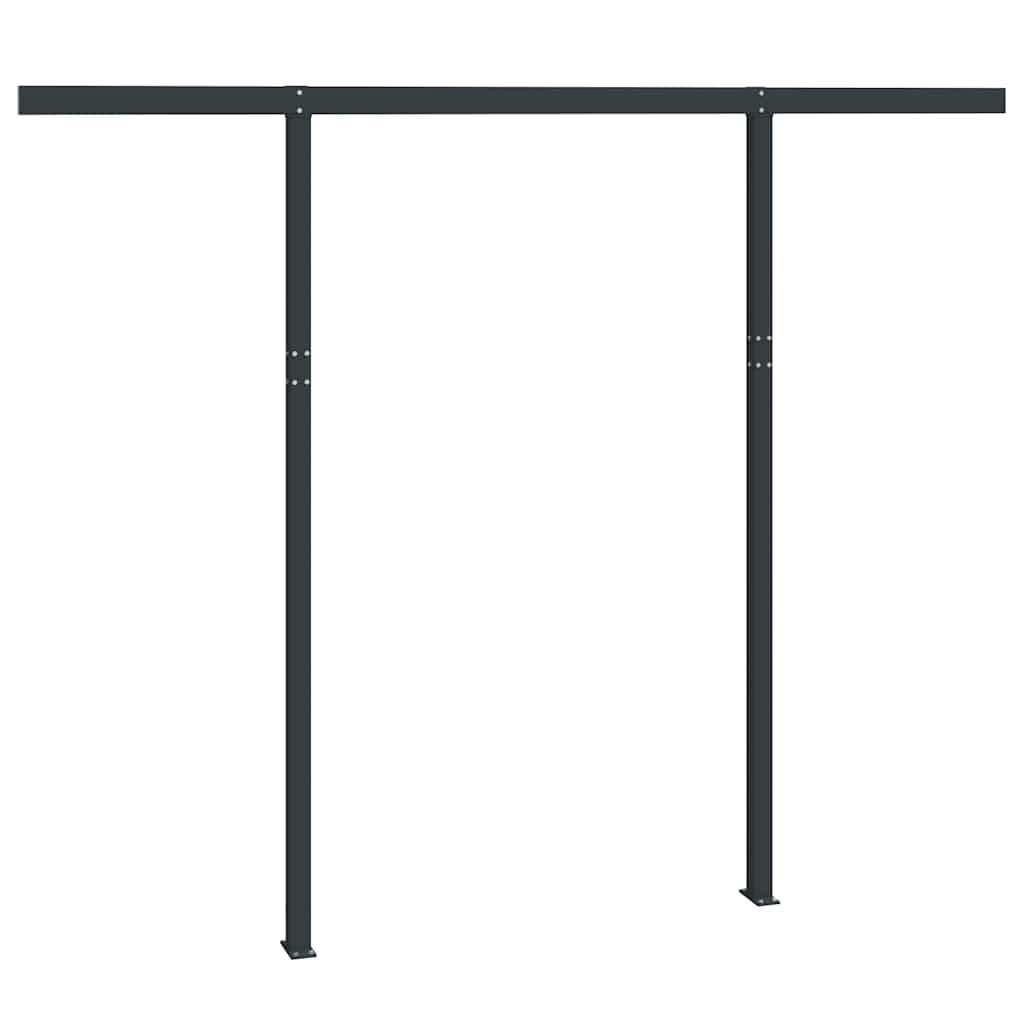 Stützen für Markisen Weiß 300x245 cm Eisen