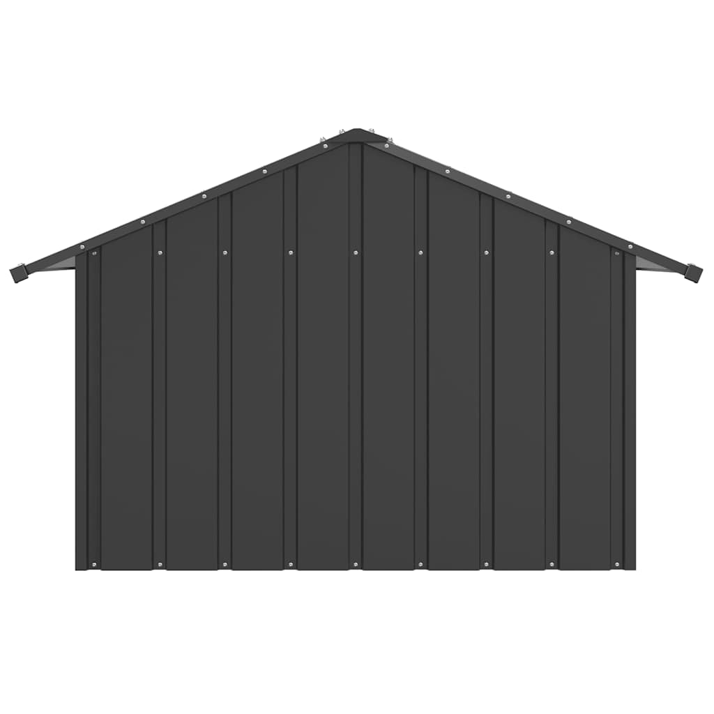 Hundehütte mit Dach 85x107x81 cm Verzinkter Stahl