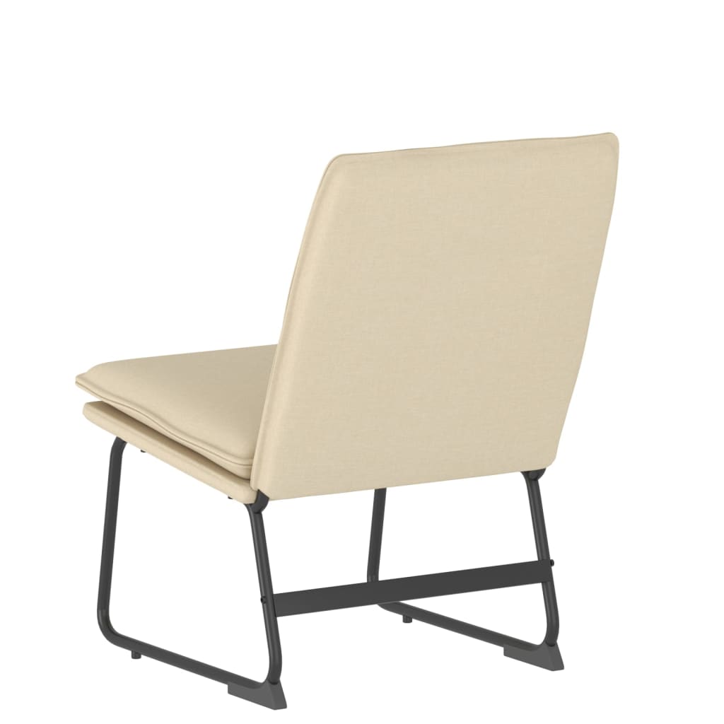 Loungesessel Hellgrau 52x75x76 cm Stoff