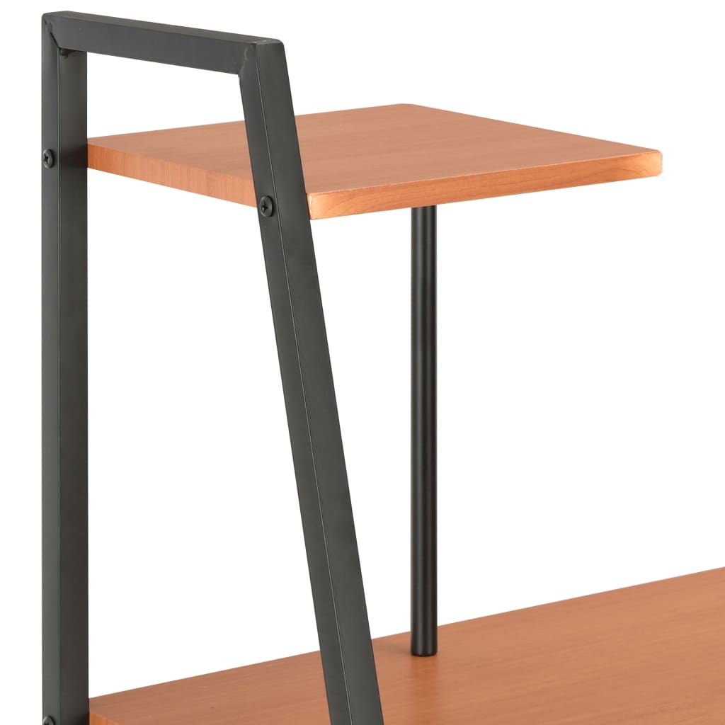 Schreibtisch mit Regaleinheit Weiß 102×50×117 cm