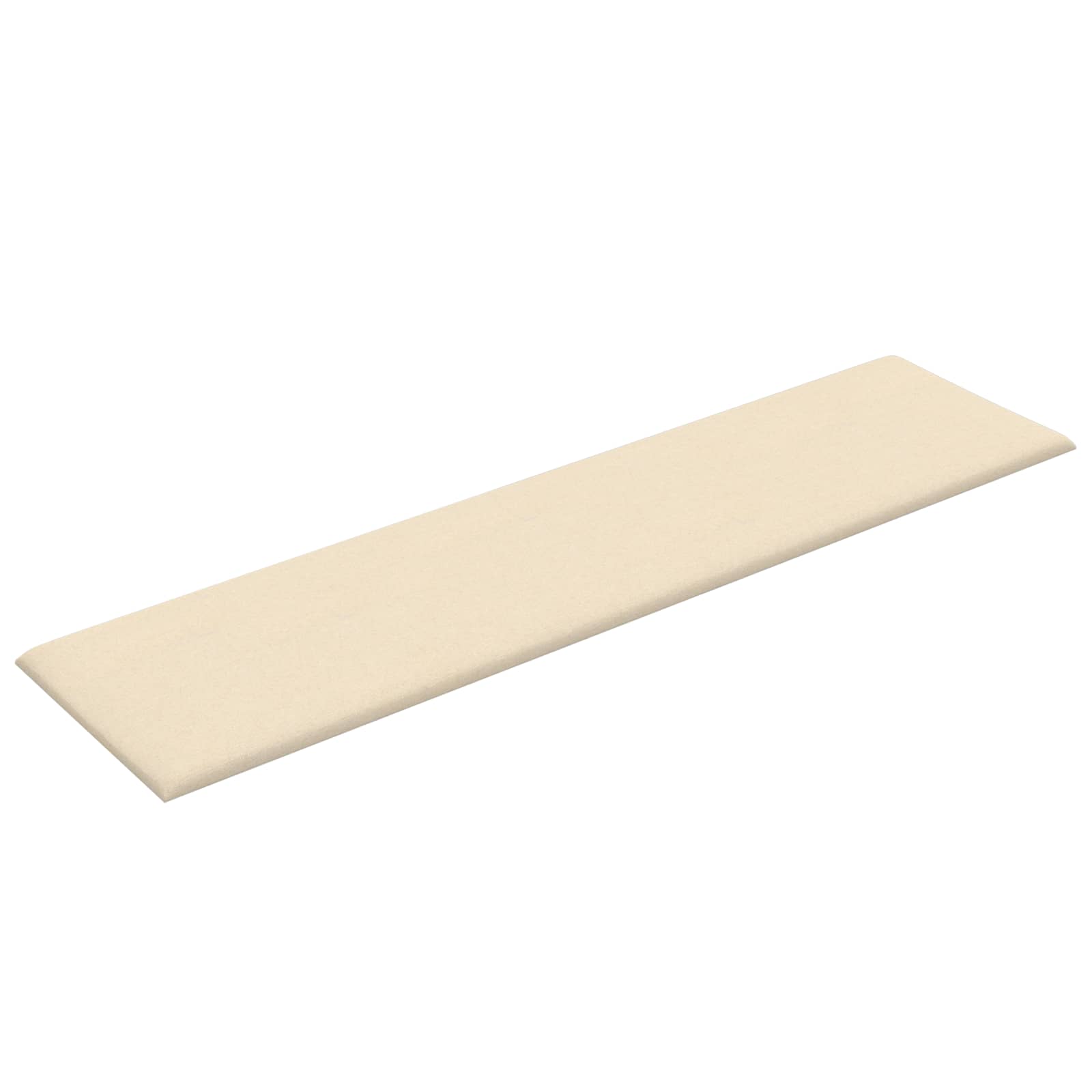 Wandkopfteilen 12 pcs 30 x 15 cm Creme Stoff