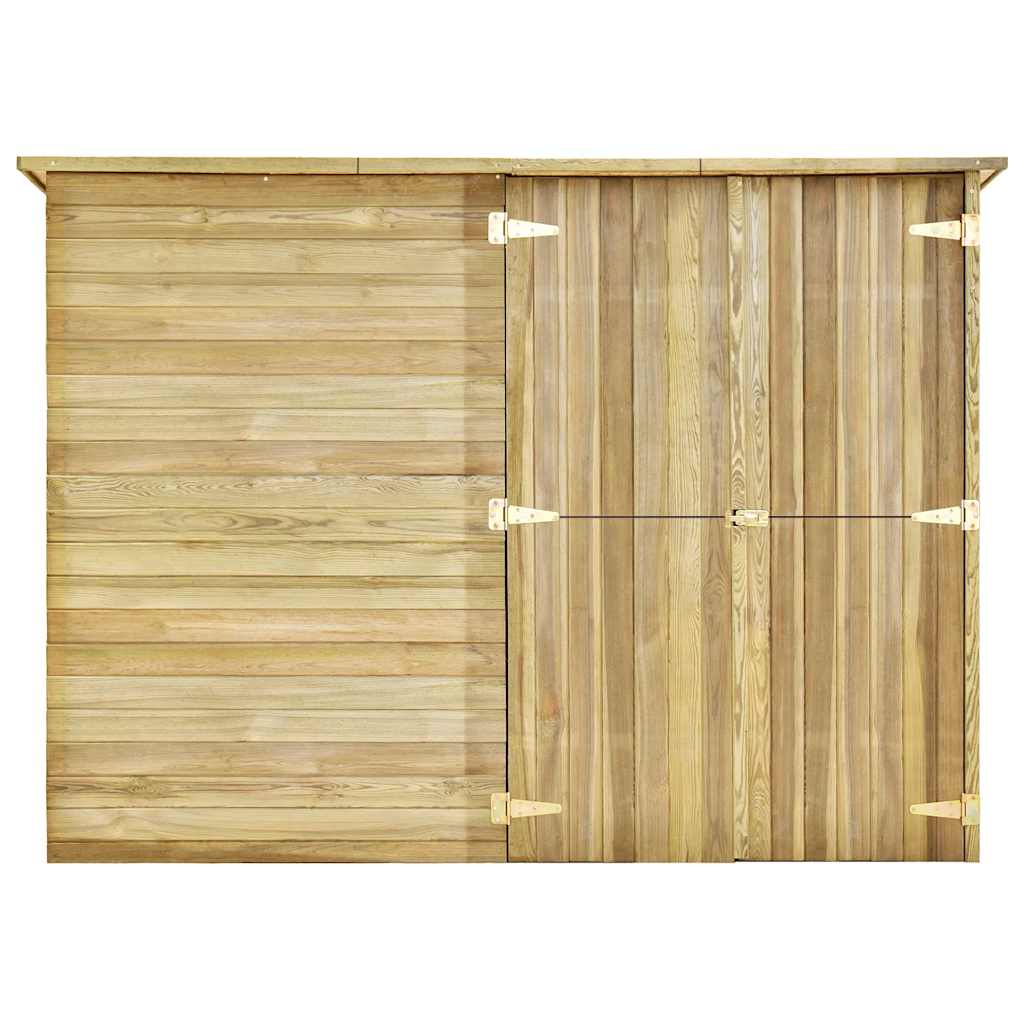 Garten-Geräteschuppen 123x50x171 cm Kiefernholz Imprägniert