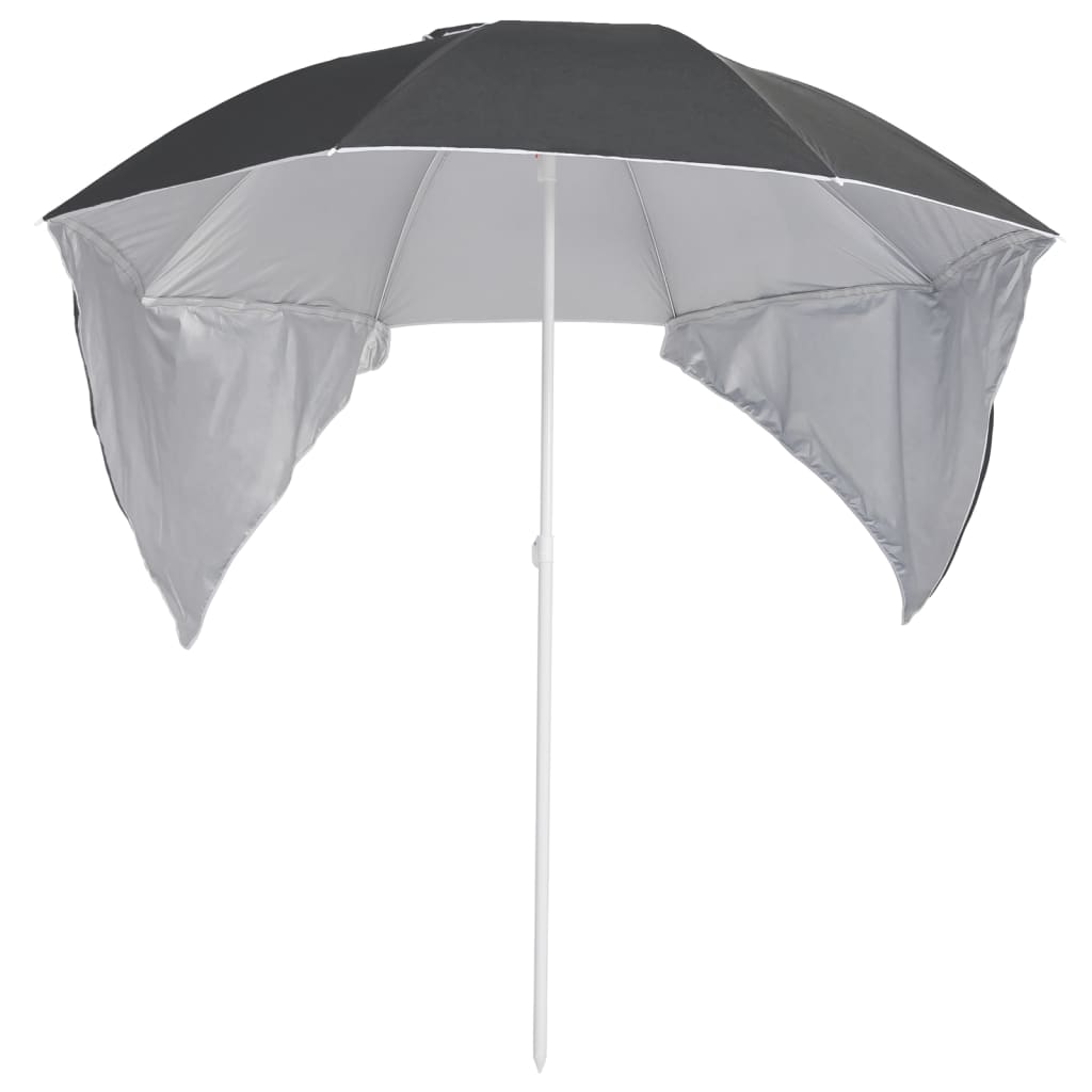 Strandschirm mit Seitenteilen Sandfarbe 215 cm