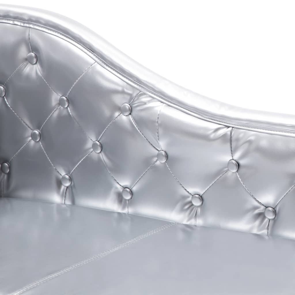 Chaiselongue Braun Wildleder-Optik