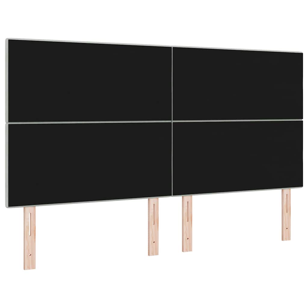 Kopfteil Hellgrau 80 cm Samt